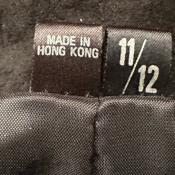 Vintage North Beach Leather Black Suede Pencil Skirt size 11/12. Runs small - Picture 7 of 9